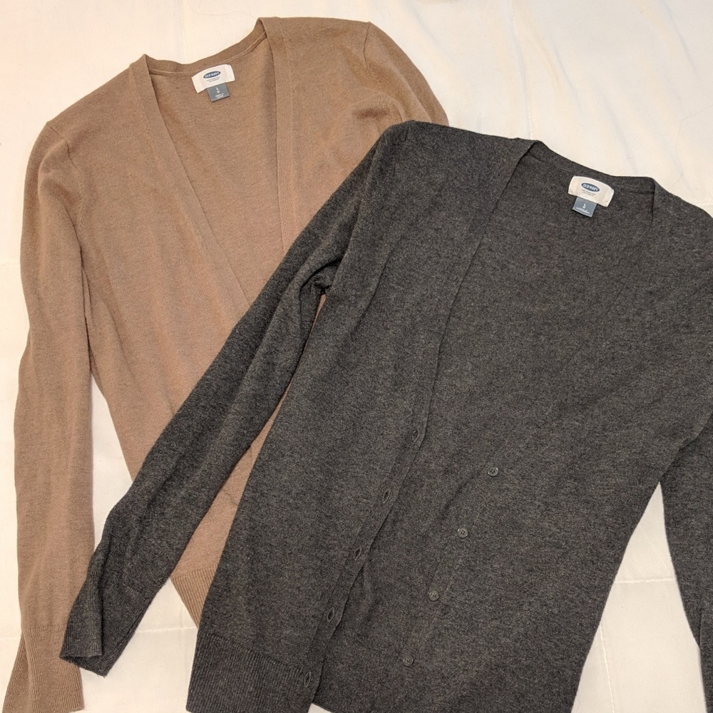 LOT OF 2 Old Navy neutral cardigans! NWOT!
